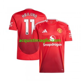 Divisa di Calcio Manchester United Rasmus Hojlund 11 Prima 2024/2025